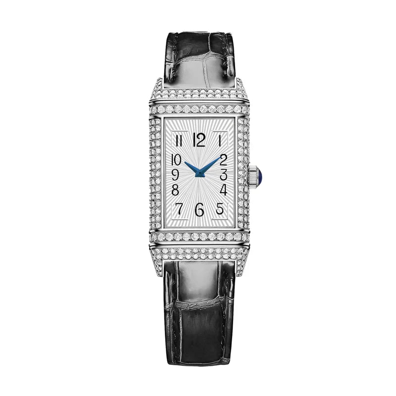 Vintage Quartz Wristwatch with Leather Strap Waterproof Light Luxury