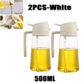 Multi-Function Oil Dispenser Bottle for Kitchen & Barbecue - Refillable Spray & Pour, 500ml