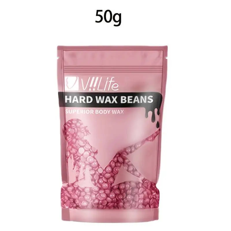 Wax Beans Solid Hair Remover for Body Face Bikini & Legs - No Strip, Hard Wax Beads