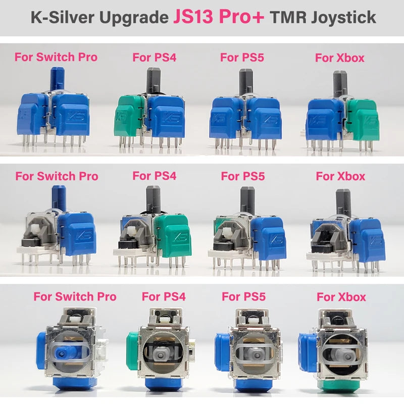 Joystick Replacement Kit for Switch, PS5, PS4, Xbox Series & One - Anti-Drift, Multiple Colors
