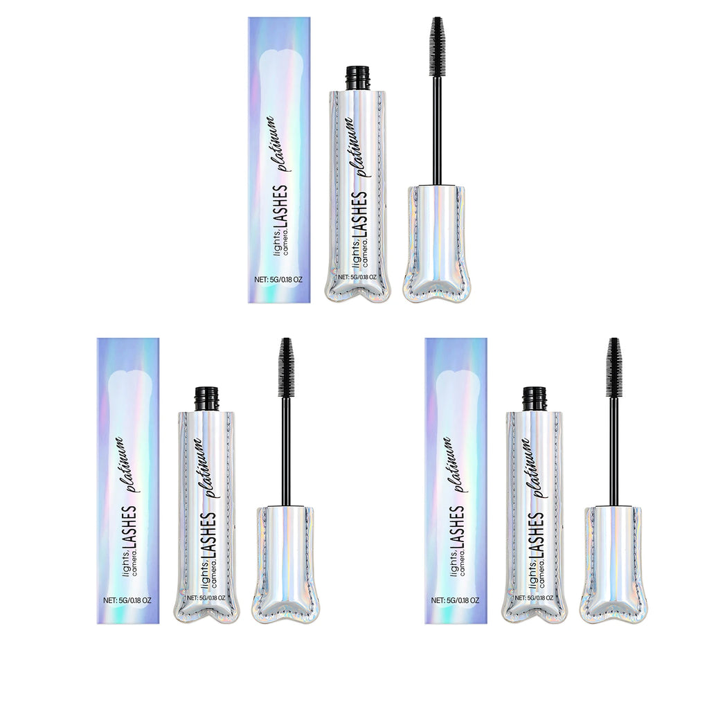 Long Lasting Waterproof Curling Mascara - Natural Finish, No Clumping, Lightweight, Smudge Proof