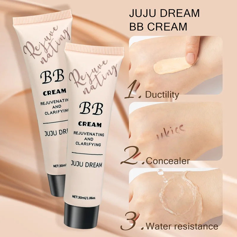 Moisturizing BB Cream for Dry Skin - Long-Lasting Oil Control Foundation