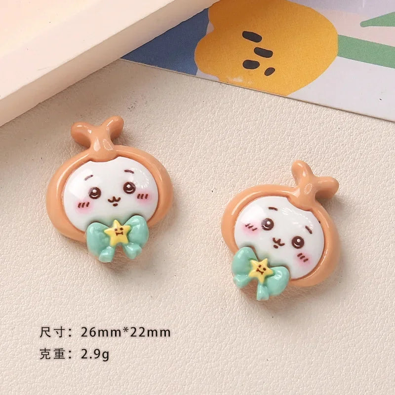 Cartoon Resin Hairpin Phone Case Shoe Buckle Accessories - Handmade USAKI Design