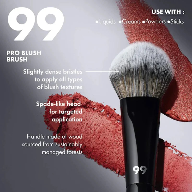 Professional Makeup Blush Brush for Cream & Powder Blush, Bronzer & Sculpting