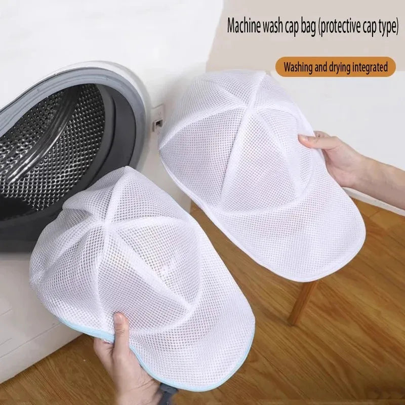 Laundry Wash Bag for Hats and Clothes - Mesh Protector and Organizer