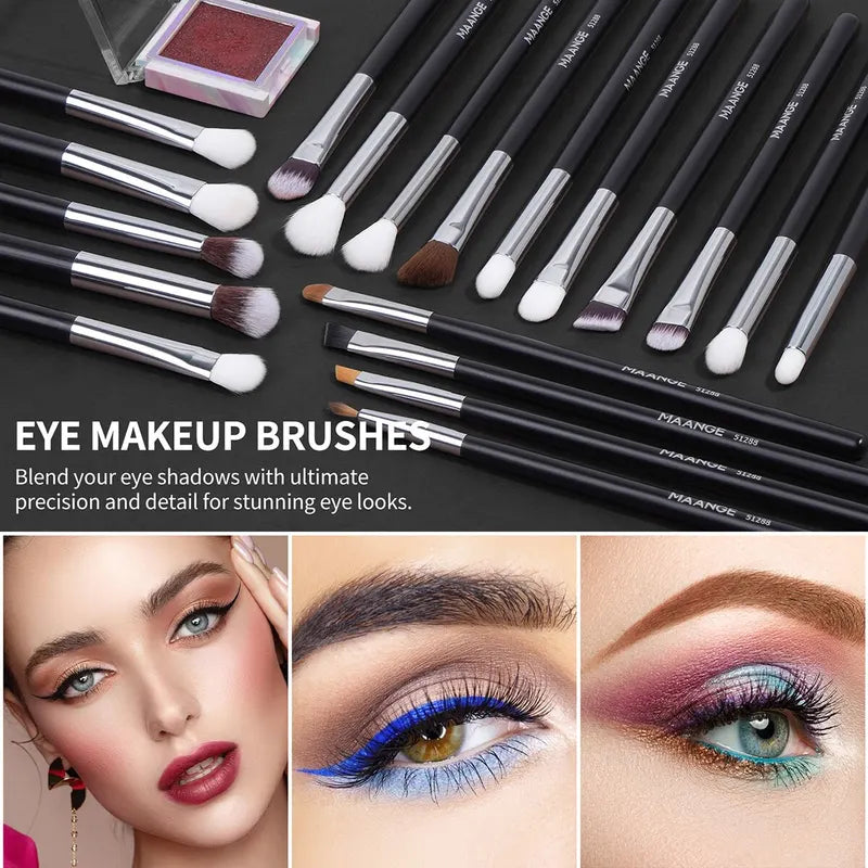 30-Piece Professional Makeup Brush Set - Cosmetic Beauty Tools for Face and Eyes