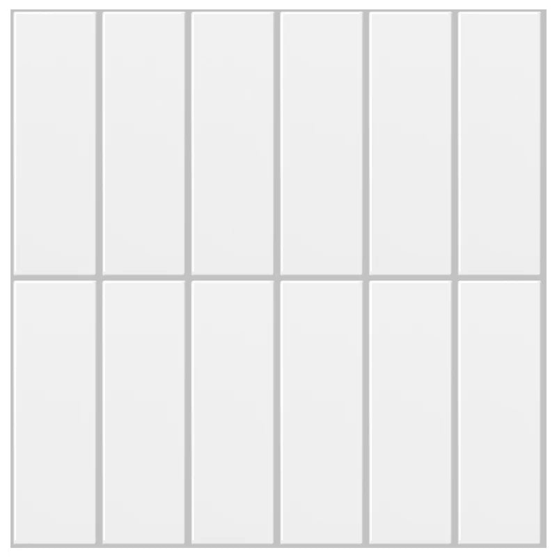 10-Pack 3D Self-Adhesive Wall Tile Stickers for Kitchen & Bathroom Decor
