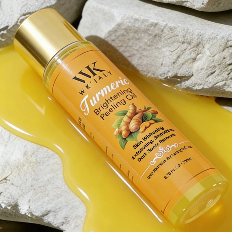 Turmeric Brightening Peeling Oil for All Skin Types - 200ml Natural Exfoliator