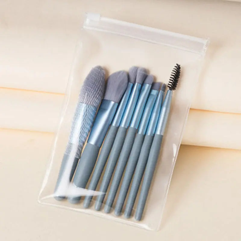 8PCS Makeup Brush Set - Eye Shadow Foundation Blush Powder Blending Tools