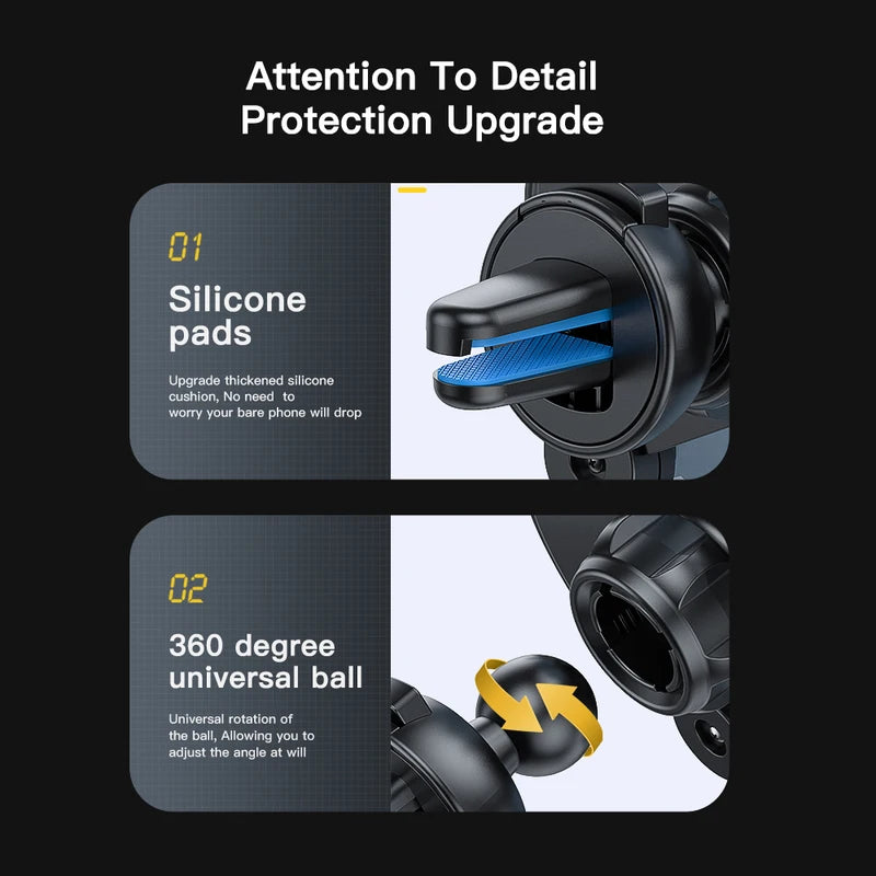 Gravity Car Phone Holder Air Vent Mount Support 4.7-6.7 Inch Phones for Car GPS
