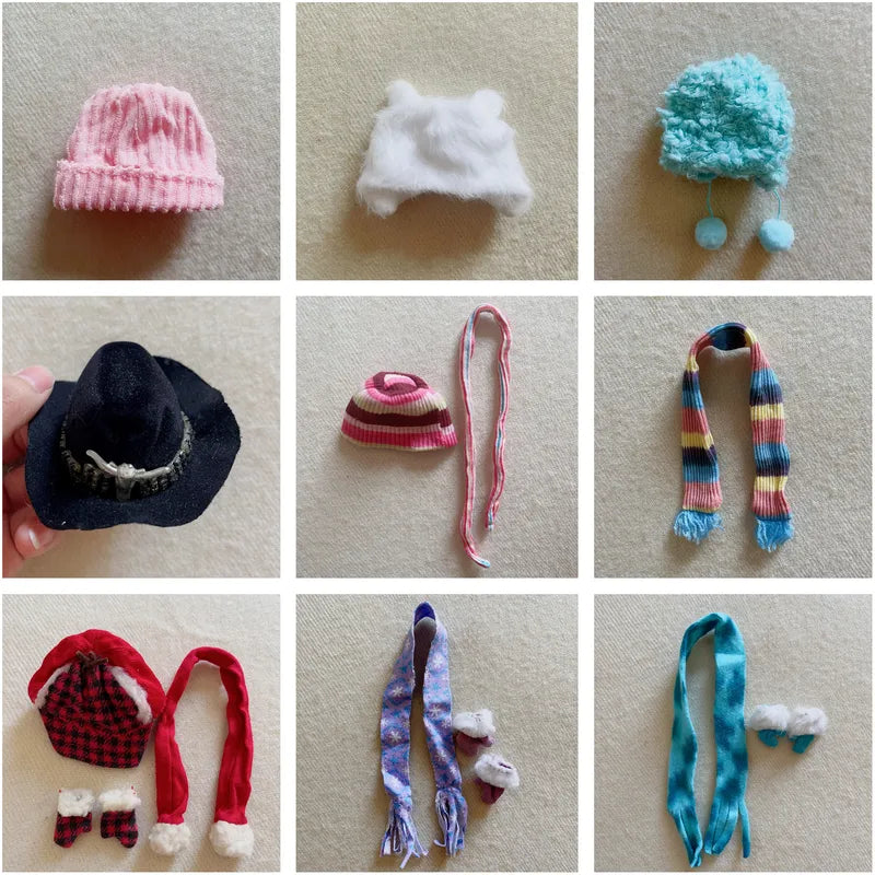 Doll Accessories Set for 30cm Bratz Monster High Fashion Dolls - Soft Bag Hat Belt Pillow