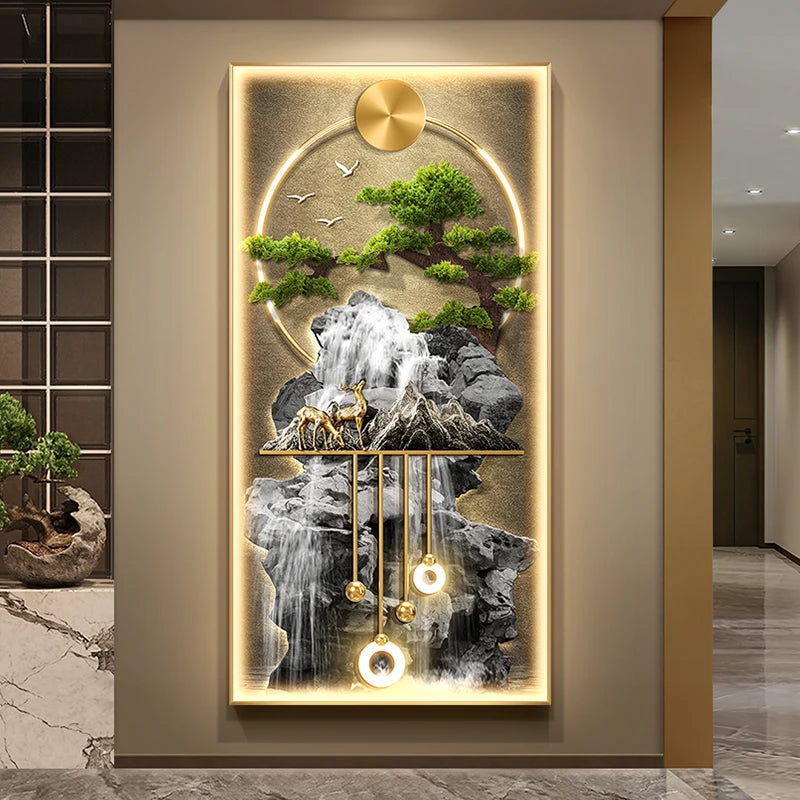 Modern LED Wall Lamp with Crystal Porcelain for Indoor Living Room & Corridor Decoration