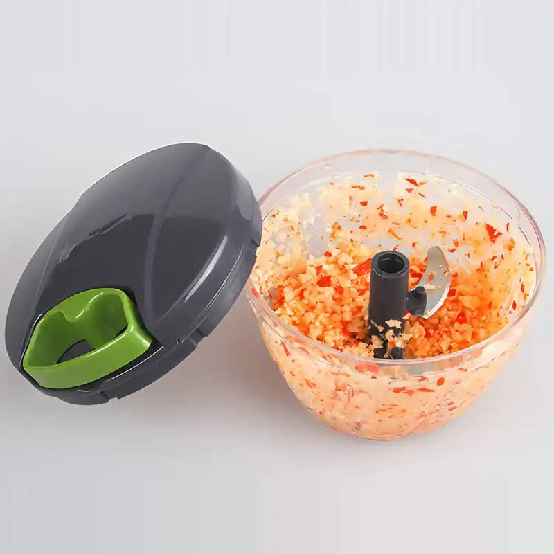 Manual Food Chopper with Pull String 600/1000ml Vegetable & Nut Cutter