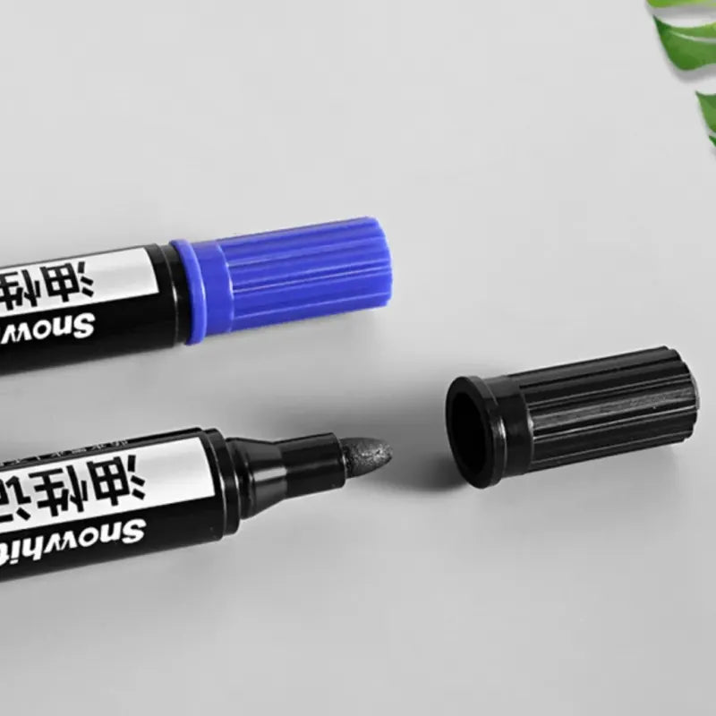 Oil-Based Paint Markers Set - Waterproof & Quick Dry for Rock, Wood, Fabric, Glass