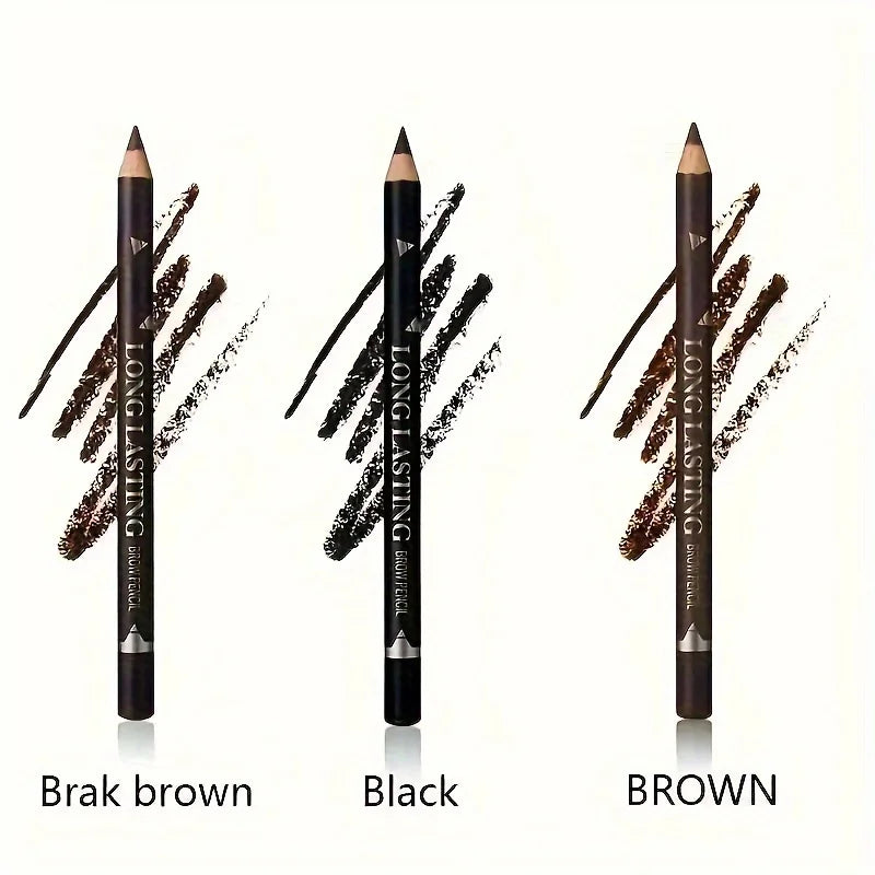 2-in-1 Waterproof Eyeliner & Eyebrow Pencil Set - Multi-Use Makeup Tool