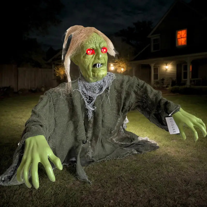 Halloween Ghost Yard Decor Light Up Stakes for Lawn Porch & Garden