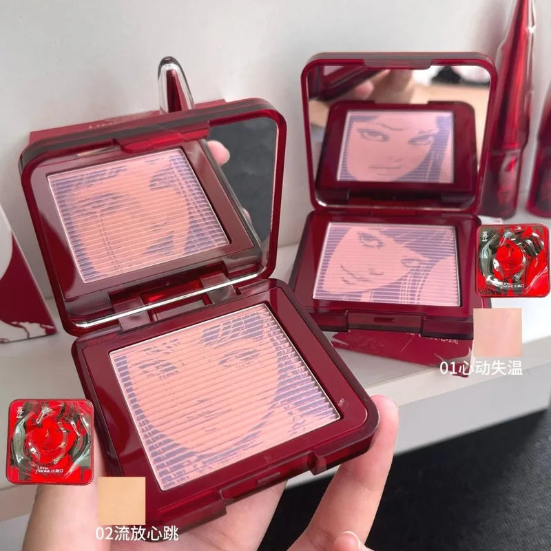 Floating Shadow Powder Blush Palette - Long-Lasting Face Makeup