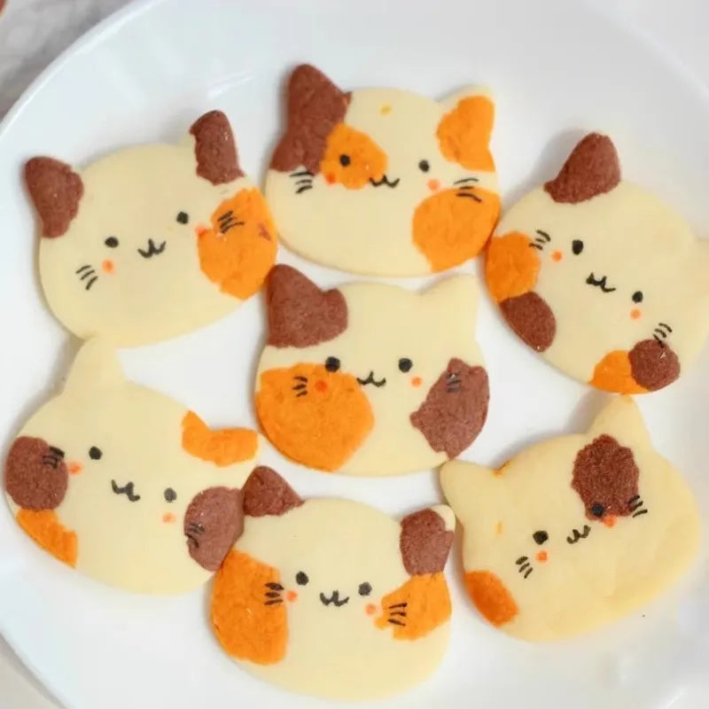 Aluminium Alloy Cat Shape Cookie Cutter Biscuit Mold for Baking & Pastry