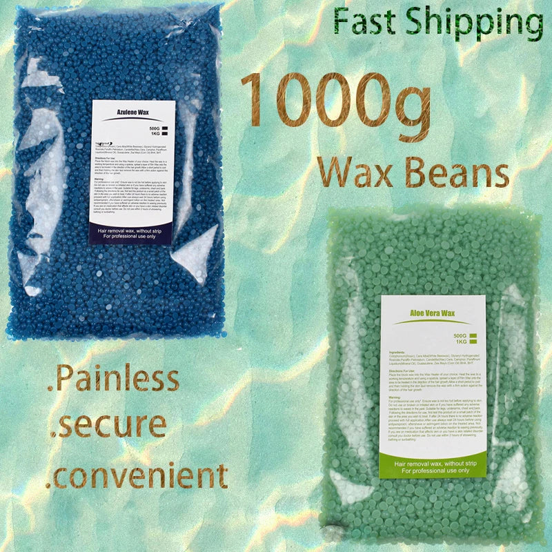 Painless Wax Beads for Hair Removal 500g/1000g - Body Epilation, Skin Care