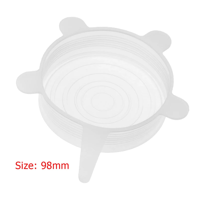 Reusable Silicone Food Covers Set - Heat-Resistant Kitchen Bowl Lids