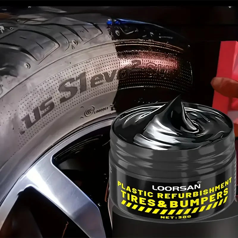 Car Interior & Tire Shine Wax - Restores Blackness & Long-Term Protection