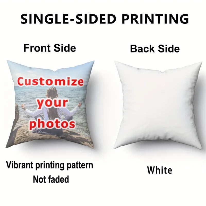 Custom Face Photo Pillowcase - Personalized Cushion Cover for Home Decor