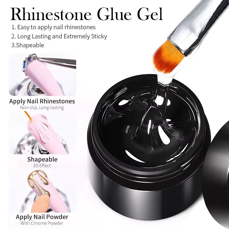 5-in-1 Clear Water Ripple Gel Polish Top Coat for Nails - Long Lasting