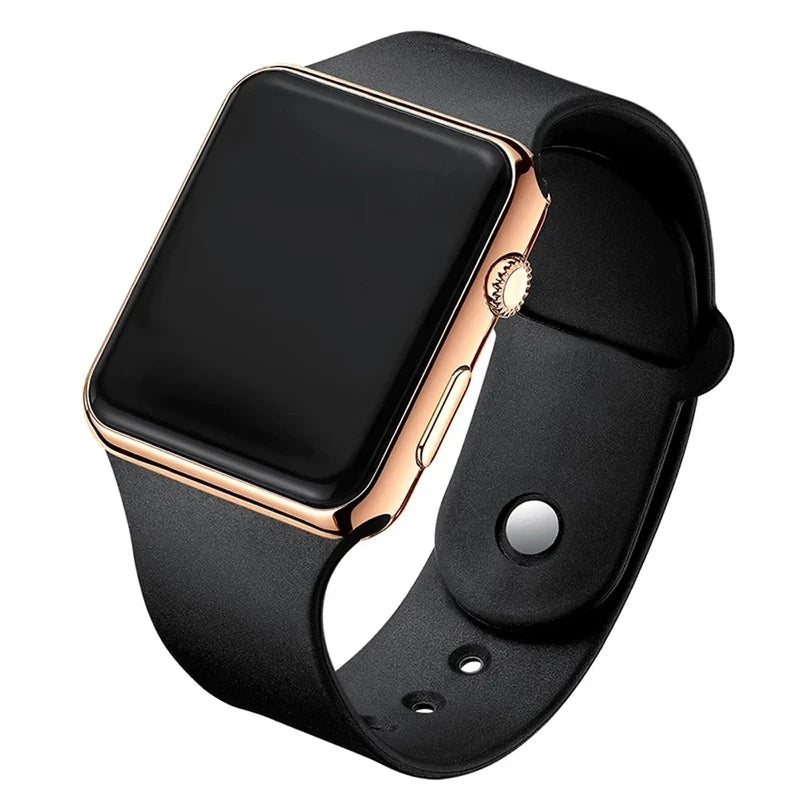 Digital LED Sport Watch for Men Women Waterproof Casual Silicone Band