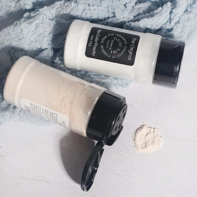 Loose Face Powder Set - Waterproof Makeup Finish with 55g Capacity