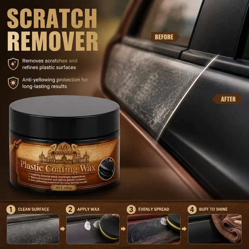 Car Wax Scratch Repair & Shine Restorer 100g - Anti-Oxidation Protection