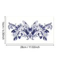 Waterproof Herbal Juice Temporary Tattoo Stickers for Hips Butterfly & Flower Designs