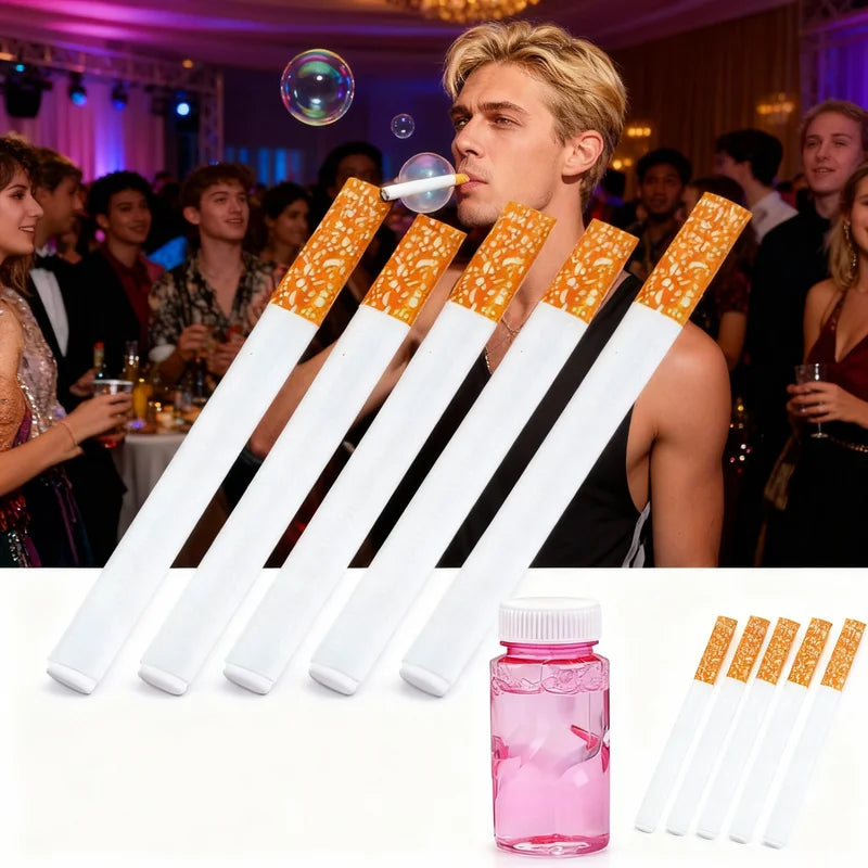 Bubble Cigarette Toy with Bubble Machine & Case - Portable Fun for Parties