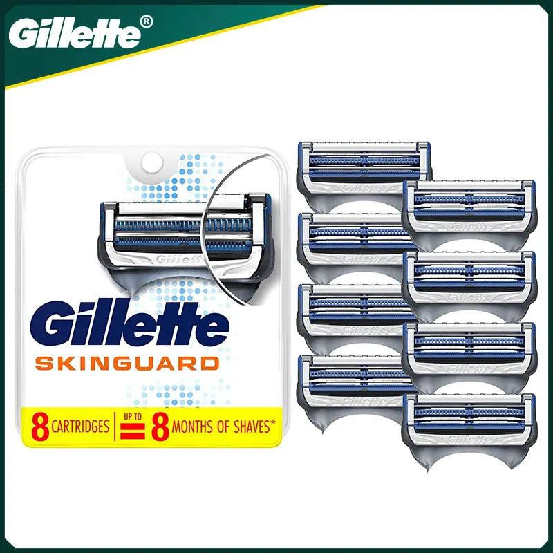 Men's Razor Blade Refills for Sensitive Skin - 2-12 Pack, Compatible with SkinGuard