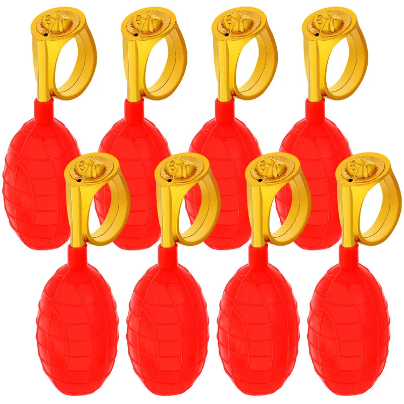 Water Squirt Ring Set - 3pcs Outdoor Indoor Prank Toys for Family Fun