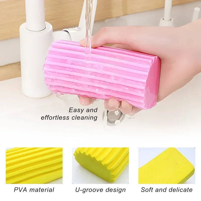 Water-Absorbing PVA Cleaning Sponges for Home and Car – 3/6 Pcs