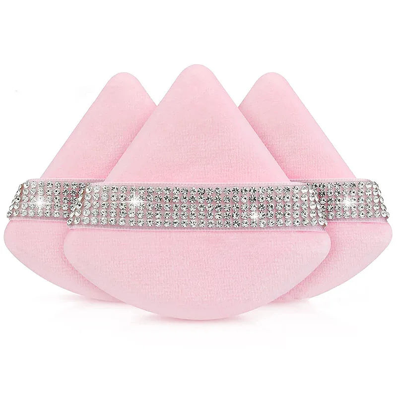 Triangular Makeup Sponges Set - Soft Face Powder Puffs 1/2/3 pcs for Cosmetics