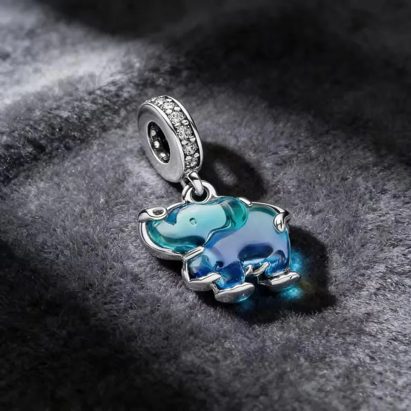 Animal Butterfly Flower Heart Ladybug Water Drop Enamel Pendant for DIY Jewelry