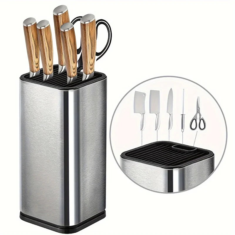 Single Hole Knife Holder Kitchen Storage Rack - Vegetable Knife Organizer