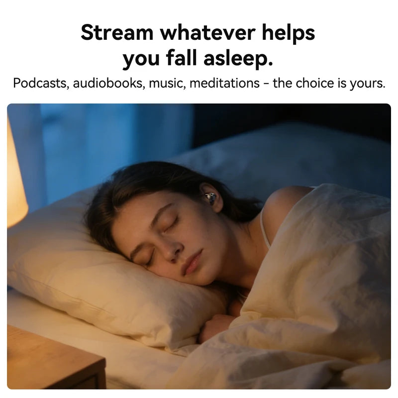 Wireless Sleep Bluetooth Earbuds with Noise Cancellation and Long Battery Life
