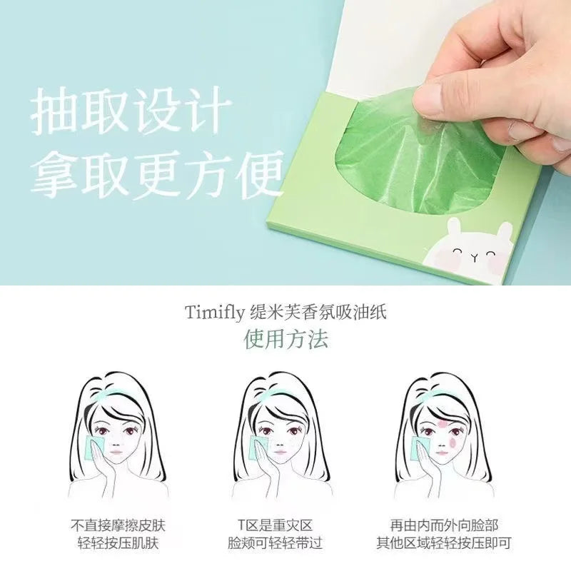 Oil Absorbing Blotting Paper Sheets for Face, Oil Control & Makeup Setting