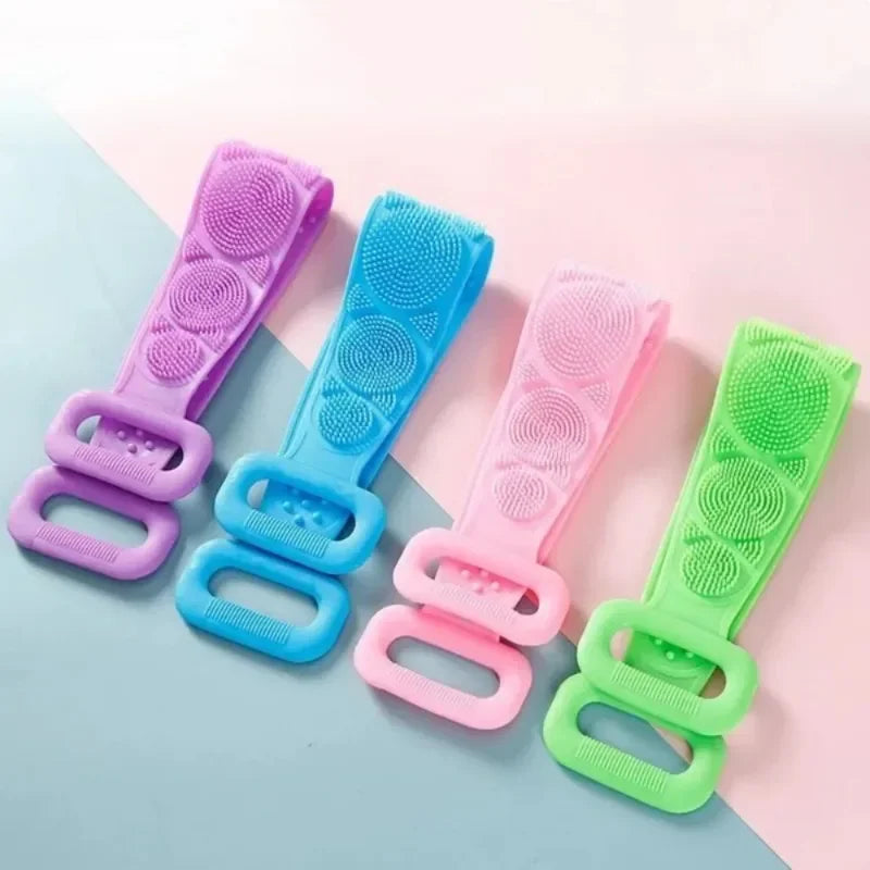 Silicone Back Scrubber Exfoliating Body Wash & Massage Sponge - Waterproof