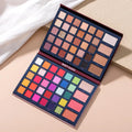 68 Color Waterproof Eyeshadow Palette with Highlighter Blush & Contour