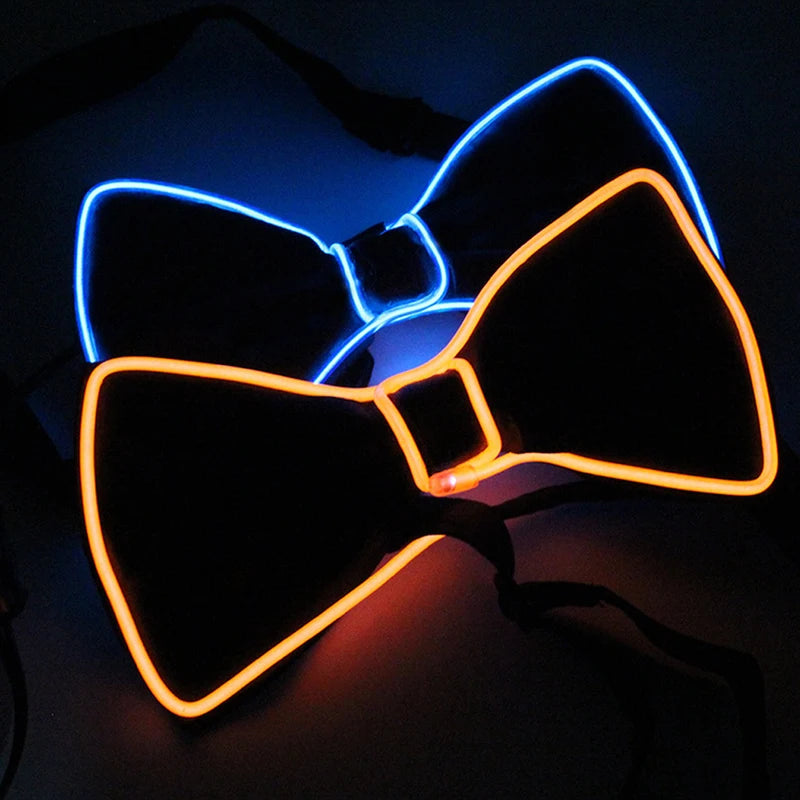 LED Luminous Bow Tie - Cool Light Party Props for Nightclub & KTV