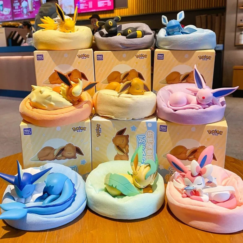 Anime Sleeping Position Toy Series Blind Box - Sylveon Umbreon Flareon Jolteon Model Gift