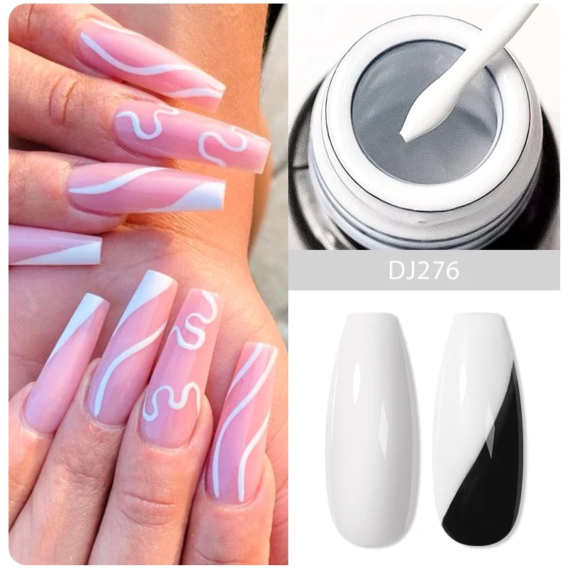 5ml Nail Gel Polish Line Art Kit - 28 Colors for UV & LED Nail Art