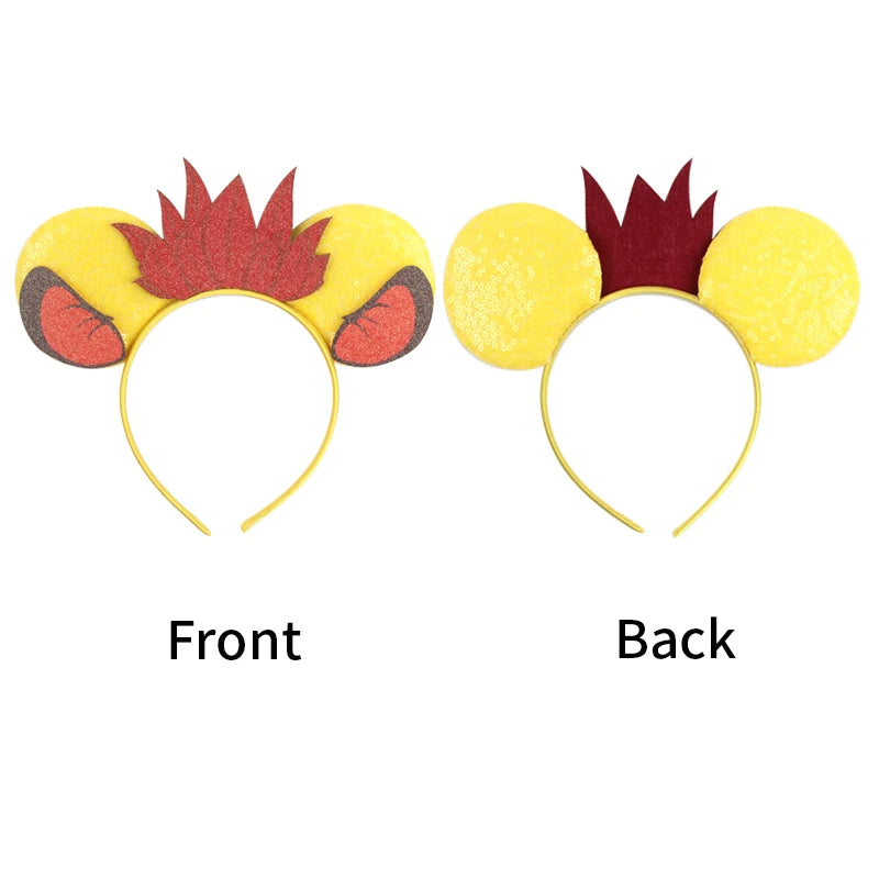 Festival Mouse Ears Headband - Glitter Cartoon Hair Accessory for Kids & Teens