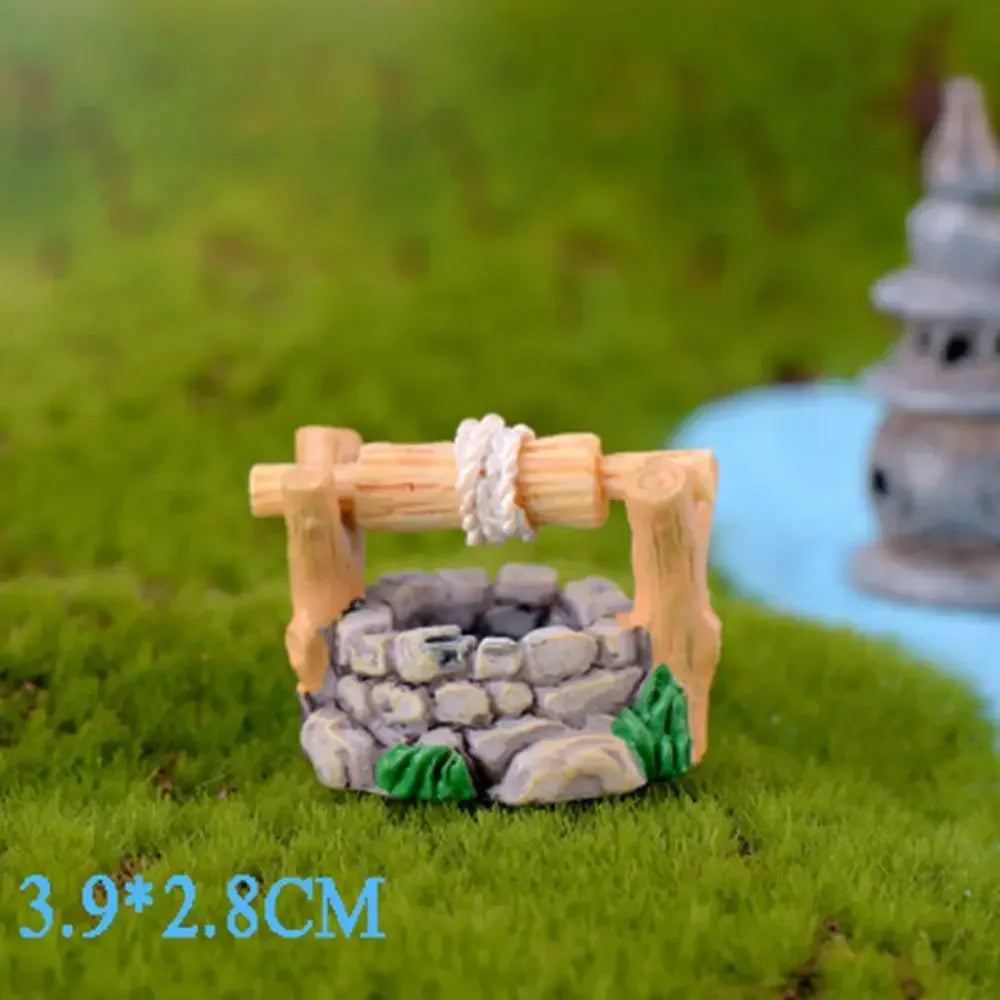 Miniature Fairy Garden Lawn Ornament Pot - Resin Decor for DIY Micro Landscape