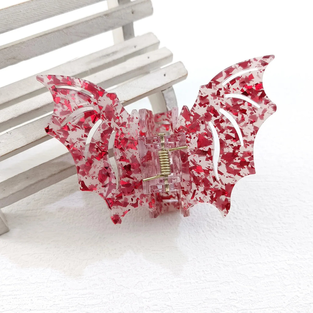 Bat-Shaped Halloween Hair Accessory for Women - Updo Festival Hair Grab