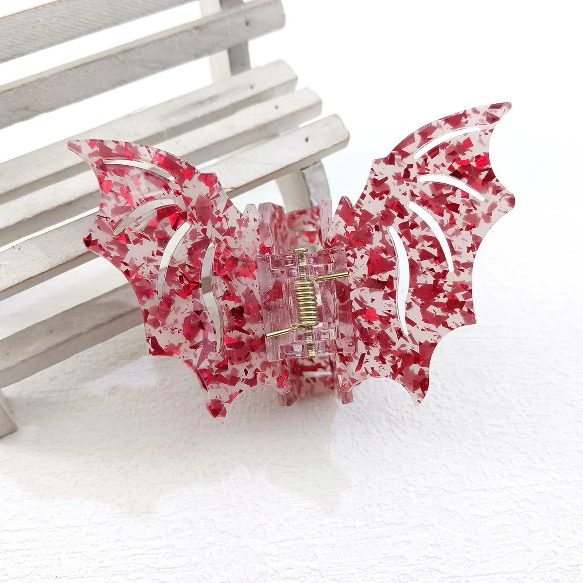 Bat-Shaped Halloween Hair Accessory for Women - Updo Festival Hair Grab