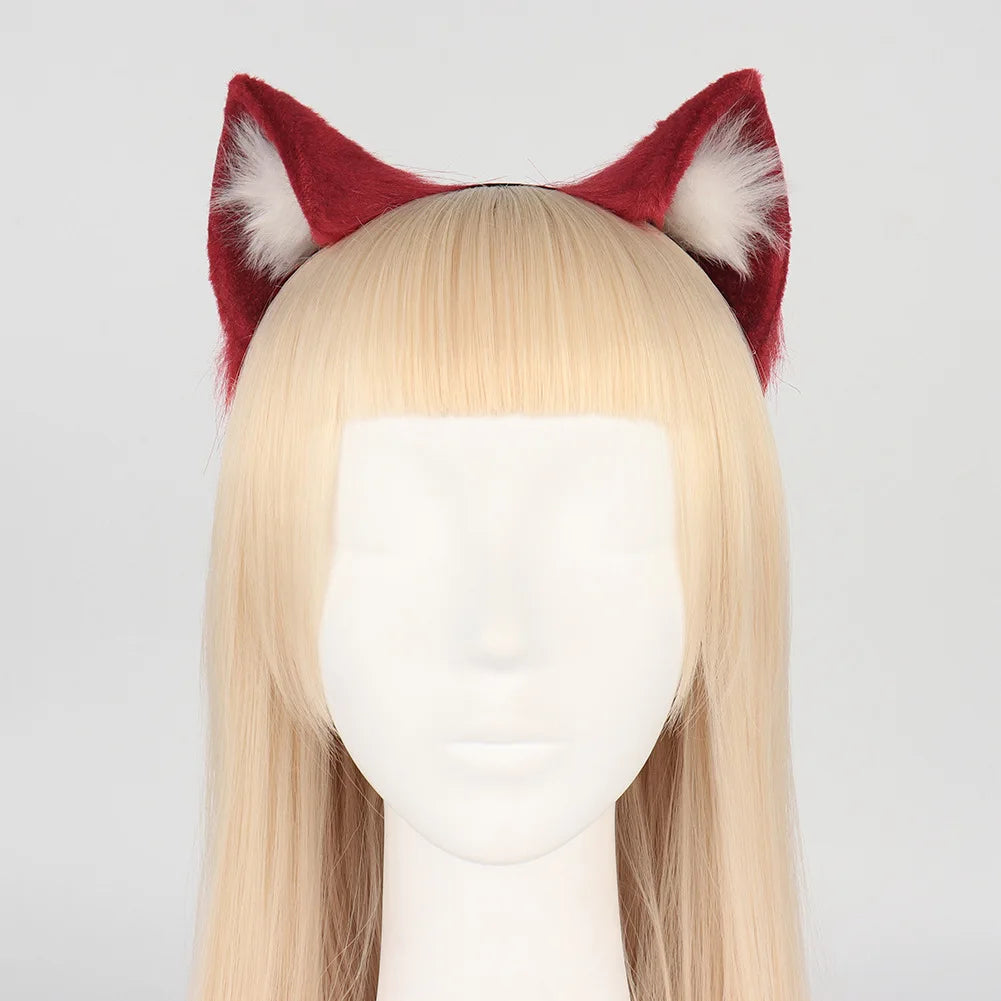 Anime Cat Ear Headband Hair Accessory for Cosplay and Halloween Women Girls